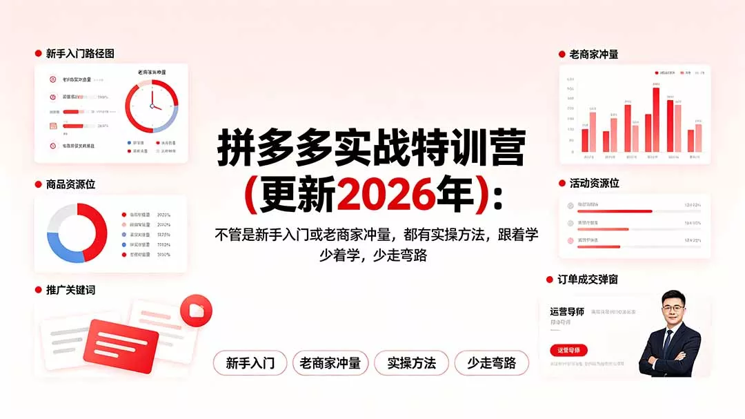 拼多多实战特训营(更新2026年 - 52网创-52网创