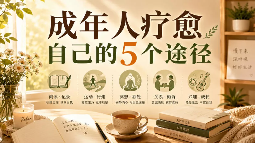 付费文章：成年人疗愈自己的5个途径 - 52网创-52网创