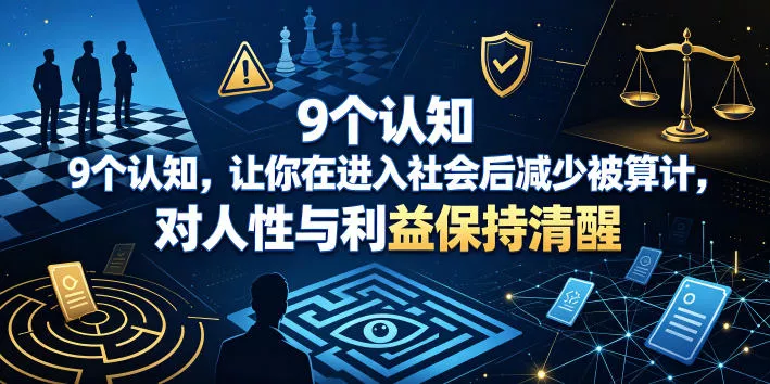 付费文章：9个认知，让你在进入社会后减少被算计，对人性与利益保持清醒 - 52网创-52网创