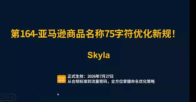 亚马逊跨境实战课：全品类选品逻辑｜SP/SB/SD广告精细化｜新品打爆旺季爆单全套运营教程 - 52网创-52网创