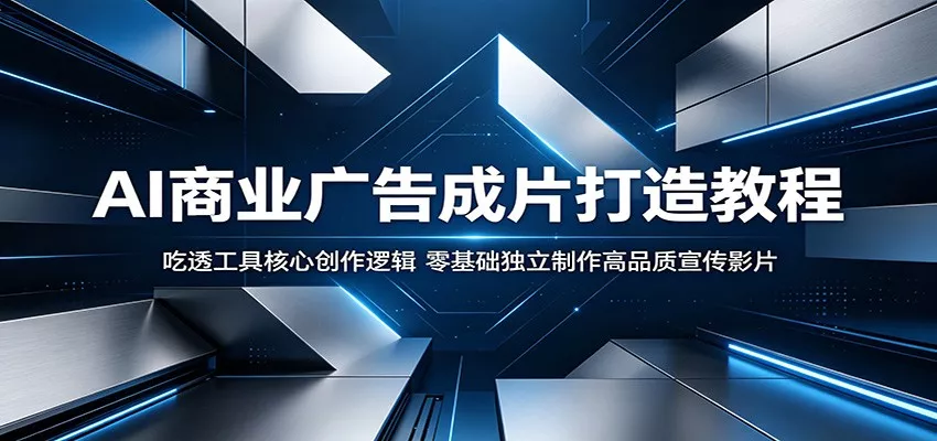 AI商业广告成片打造教程：吃透工具核心创作逻辑，零基础独立制作高品质宣传影片 - 52网创-52网创