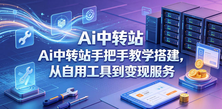 Ai中转站手把手教学搭建，从自用工具到变现服务 - 52网创-52网创
