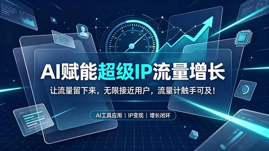 AI赋能超级IP流量增长：让流量留下来，无限接近用户，流量计触手可及！ - 52网创-52网创