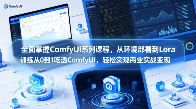 全面掌握ComfyUI系列课程，从环境部署到Lora训练从0到1吃透ComfyUI，轻松实现商业实战变现 - 52网创-52网创
