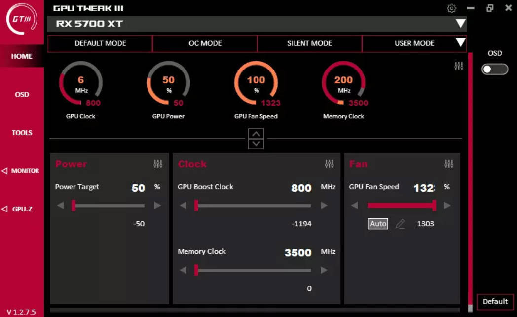 显卡超频GPU Tweak III v2.0.8.5-52网创