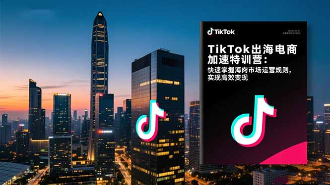 TikTok出海电商加速特训营-更新：快速掌握海外市场运营规则，实现高效变现-52网创