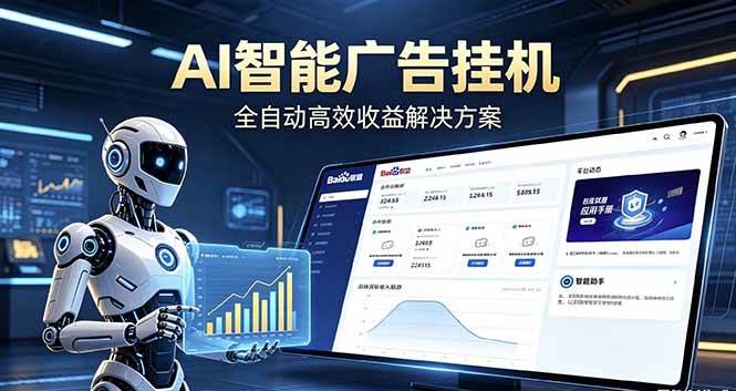 （18661期）Ai智能广告挂机 别再瞎折腾了！这个全自动挂机项目，新手当天见钱，告别频繁换项目的烦恼 - 52网创-52网创