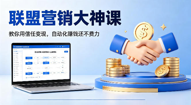 联盟营销大神课，教你用信任变现，自动化賺钱还不费力【原创双语字幕】 - 52网创-52网创