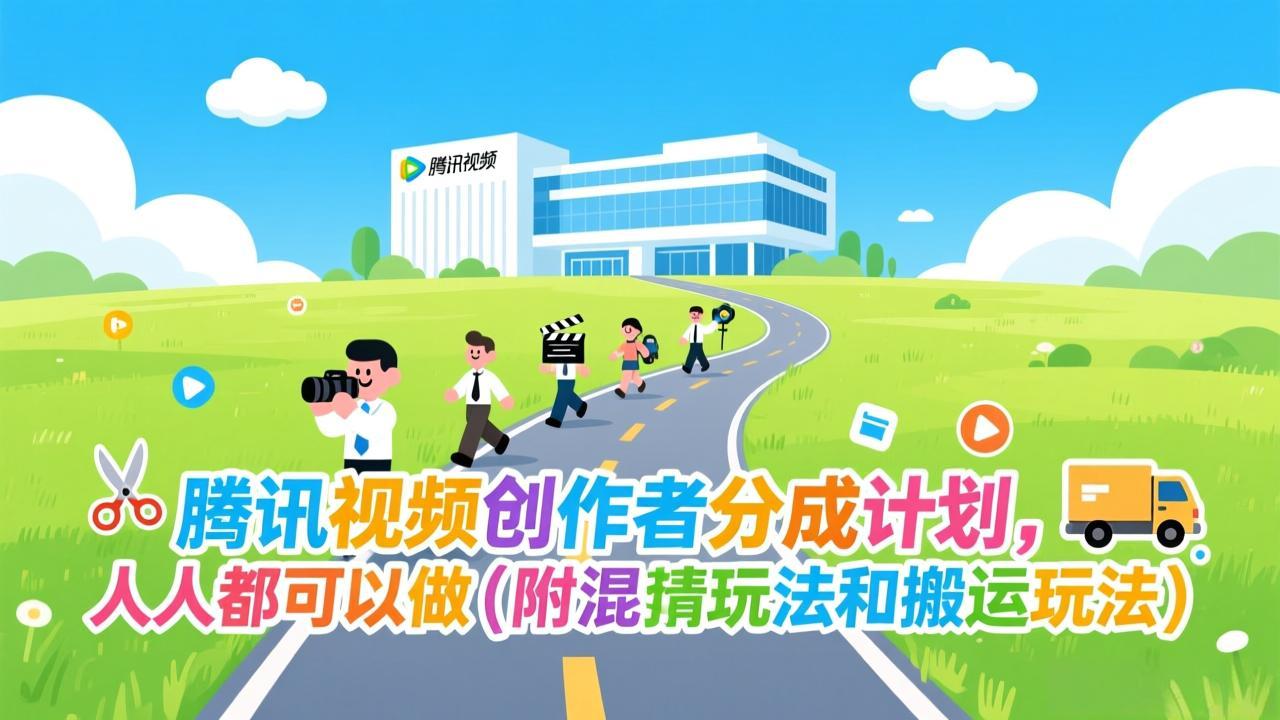 腾讯视频创作者分成计划，人人都可以做(附混剪玩法和搬运玩法-52网创