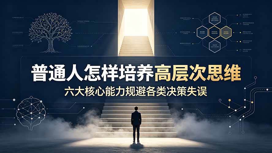 （19479期）付费文章：普通人怎样培养高层次思维，六大核心能力规避各类决策失误 - 52网创-52网创