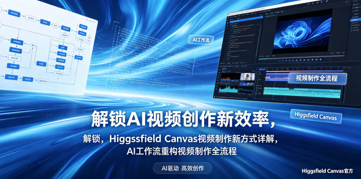 解锁AI视频创作新效率，Higgsfield Canvas视频制作新方式详解，AI工作流重构视频制作全流程 - 52网创-52网创
