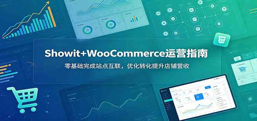 Showit+WooCommerce运营指南：零基础完成站点互联，优化转化提升店铺营收-52网创