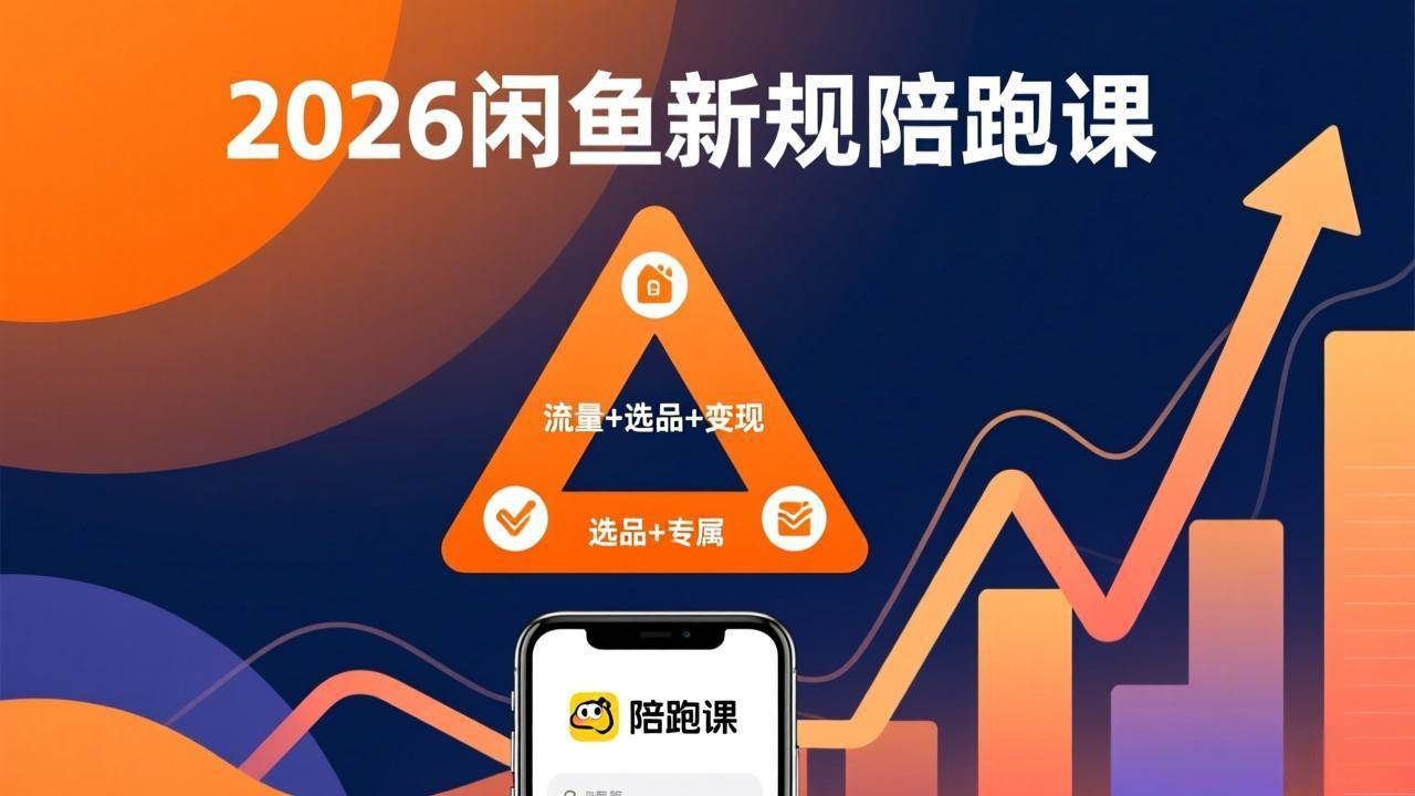 （17483期）2026闲鱼高阶陪跑课全新上线，带你吃透新规玩转选品流量，从零搭建稳定变现盈利体系-52网创
