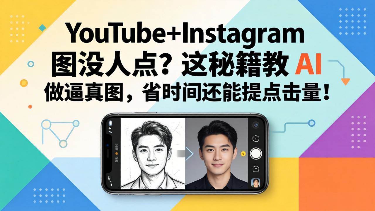 （17911期）YouTube+Instagram 图没人点？这秘籍教 AI 做逼真图，省时间还能提点击量 - 52网创-52网创