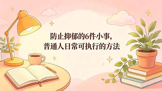 （18385期）付费文章：防止抑郁的6件小事，普通人日常可执行的方法-52网创