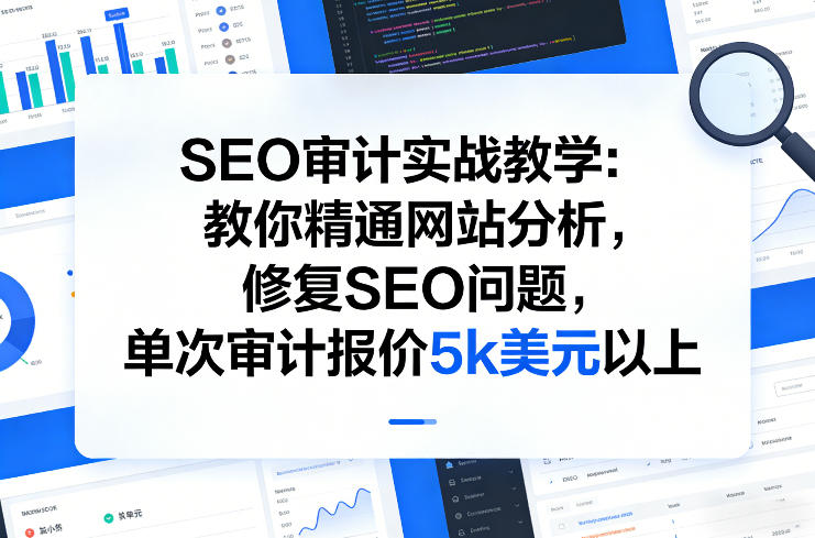 SEO审计实战教学：教你精通网站分析，修复SEO问题，单次审计报价5k美元以上 - 52网创-52网创