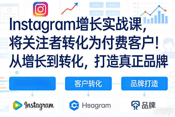 Instagram增长实战课，将关注者转化为付费客户！从增长到转化，打造真正品牌（双语字幕）-52网创