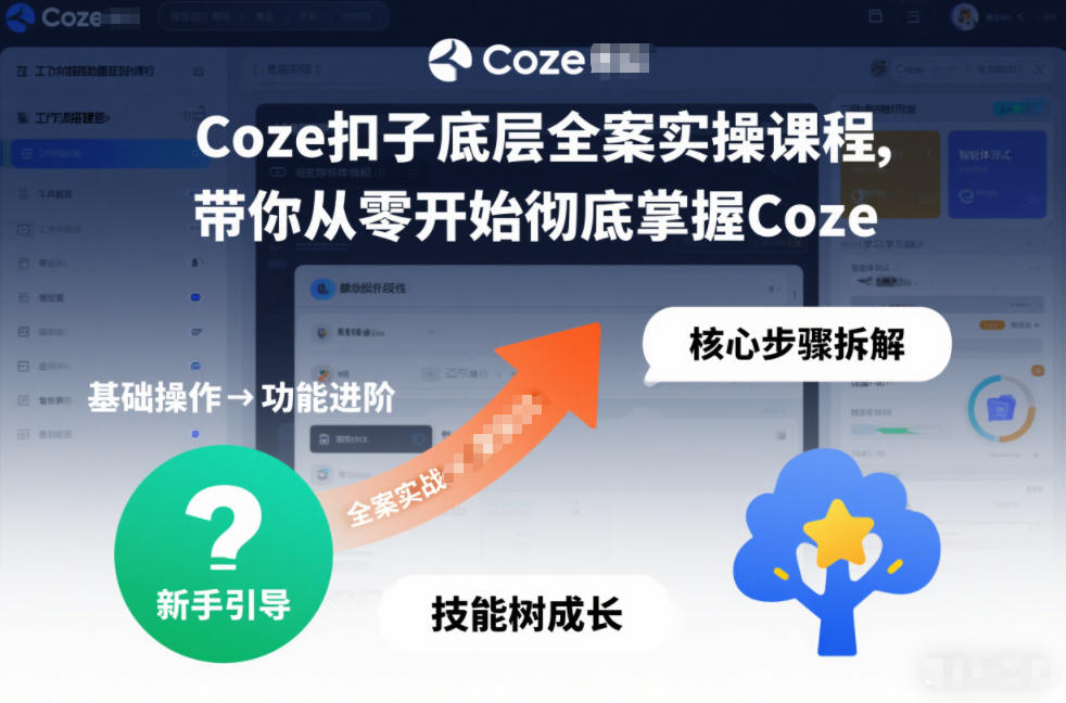 Coze扣子底层全案实操课程，带你从零开始彻底掌握Coze（更新7月）-52网创