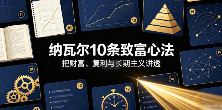 付费文章：纳瓦尔10条致富心法 - 52网创-52网创