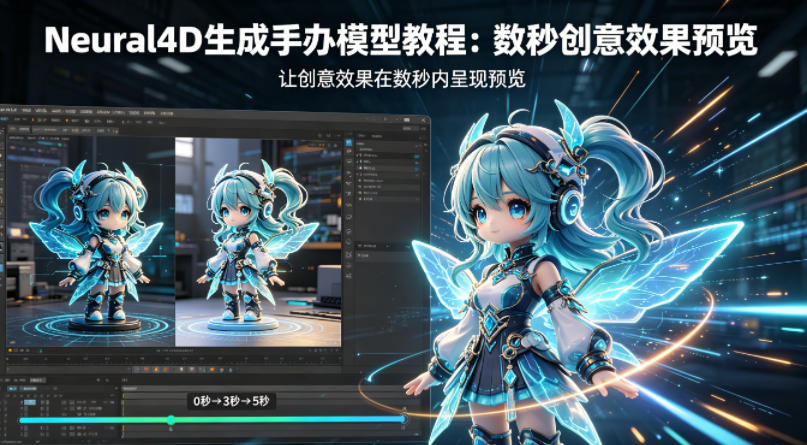 Neural4D生成手办模型教程，让创意效果在数秒内呈现预览 - 52网创-52网创