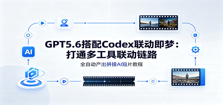 GPT5.6搭配Codex联动即梦：打通多工具联动链路，全自动产出拼接AI短片教程 - 52网创-52网创