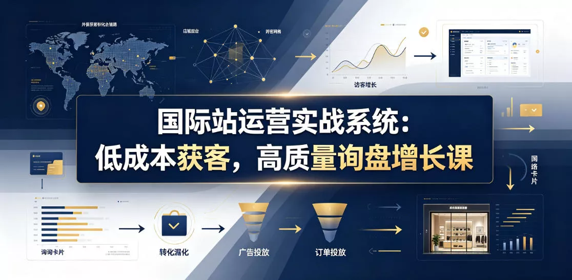 国际站运营实战系统：低成本获客，高质量询盘增长课(更新26年)-52网创