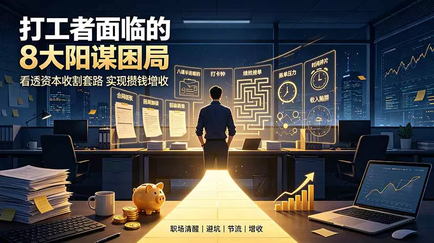 付费文章：打工者面临的8大阳谋困局，看透资本收割套路实现攒钱增收 - 52网创-52网创