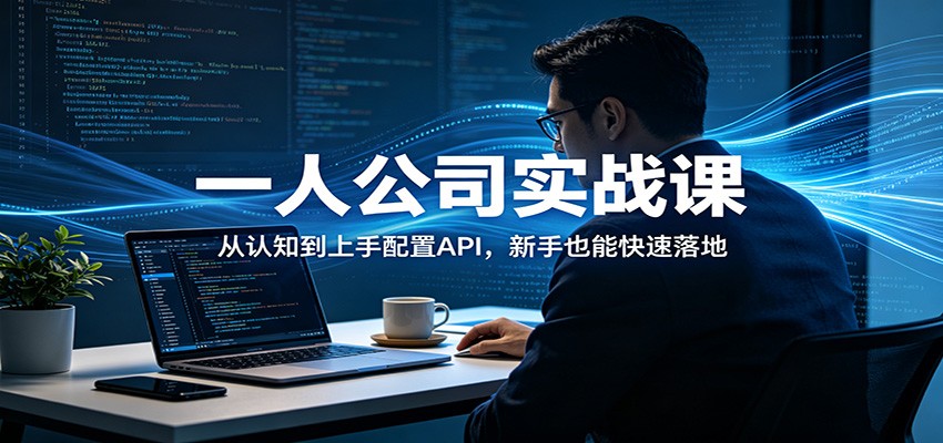 一人公司实战课：从认知到上手配置API，新手也能快速落地 - 52网创-52网创