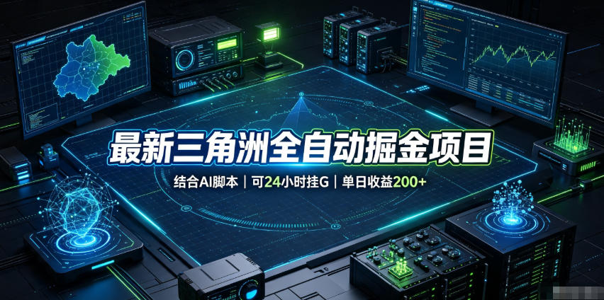最新三角洲全自动掘金项目，结合AI脚本，可24小时挂G，单日收益200+【揭秘】 - 52网创-52网创