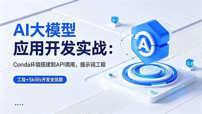（18518期）AI 大模型应用开发实战：Conda环境搭建到API调用，提示词工程+Skills开发全链路 - 52网创-52网创