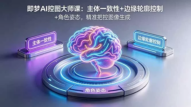 即梦AI控图大师课：主体一致性+边缘轮廓控制+角色姿态，精准把控图像生成 - 52网创-52网创