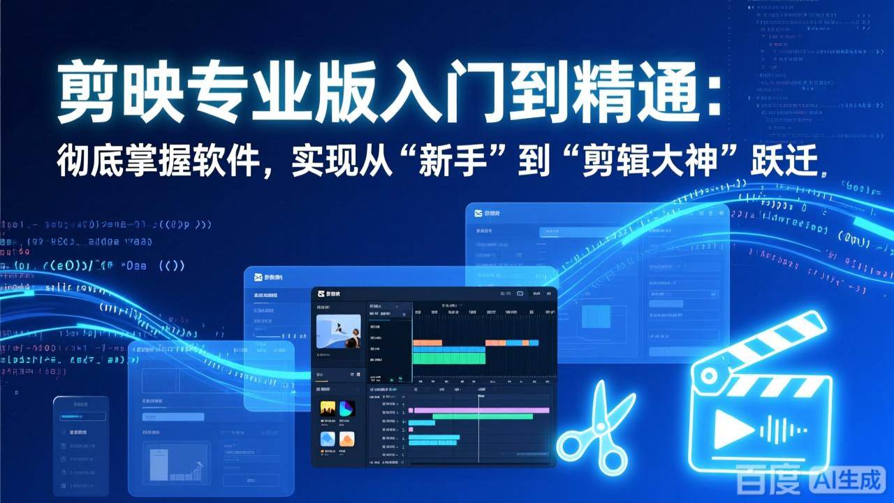 （17321期）剪映专业版入门到精通：彻底掌握软件，实现从“新手”到“剪辑大神”跃迁 - 52网创-52网创