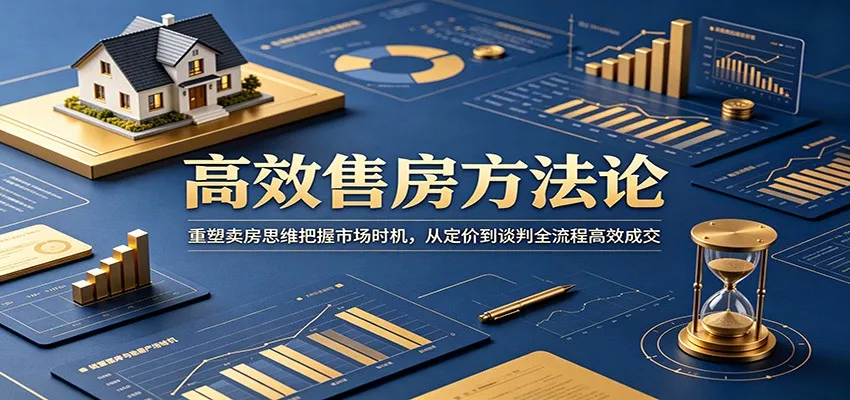 高效售房方法论：重塑卖房思维把握市场时机，从定价到谈判全流程高效成交 - 52网创-52网创