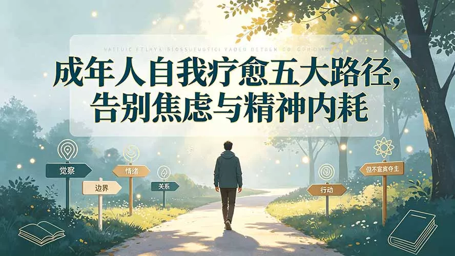 付费文章：成年人自我疗愈五大路径，告别焦虑与精神内耗 - 52网创-52网创