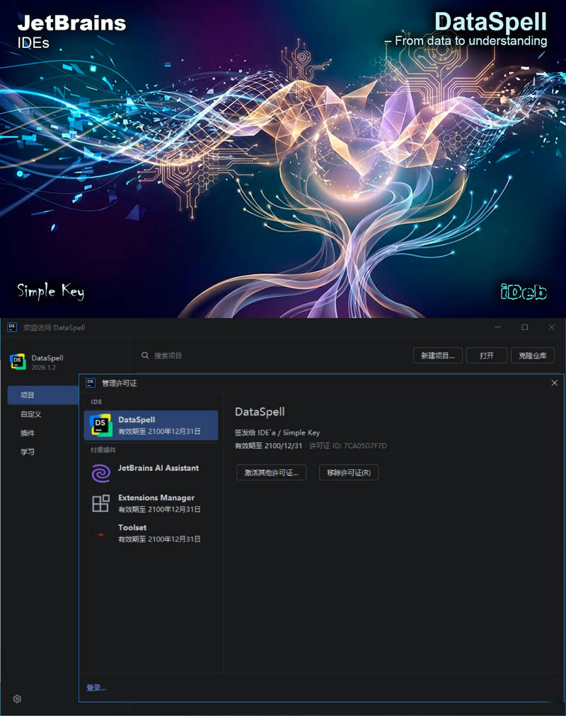 DataSpell v2026.1.2 直装特别版 - 52网创-52网创