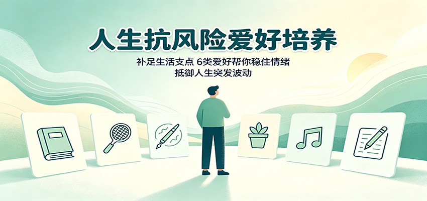 人生抗风险爱好培养：补足生活支点，6类爱好帮你稳住情绪，抵御人生突发波动-52网创