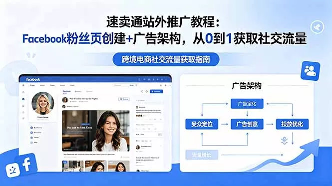 速卖通站外推广教程：Facebook粉丝页创建+广告架构，从0到1获取社交流量 - 52网创-52网创