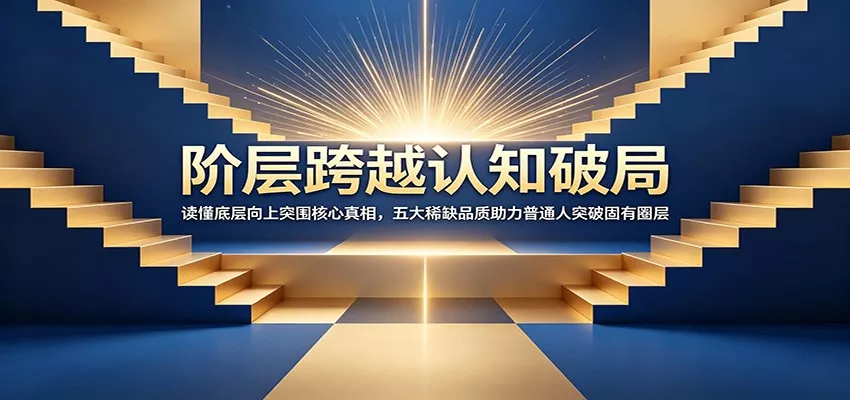 阶层跨越认知破局：读懂底层向上突围核心真相，五大稀缺品质助力普通人突破固有圈层 - 52网创-52网创