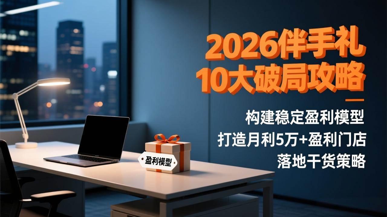 (17191期)2026伴手礼10大破局攻略:构建稳定盈利模型,打造月利5万+盈利门店,落地干货策略 (17191期)2026伴手礼10大破局攻略:构建稳定盈利模型,打造月利5万+盈利门店,落地干货策略