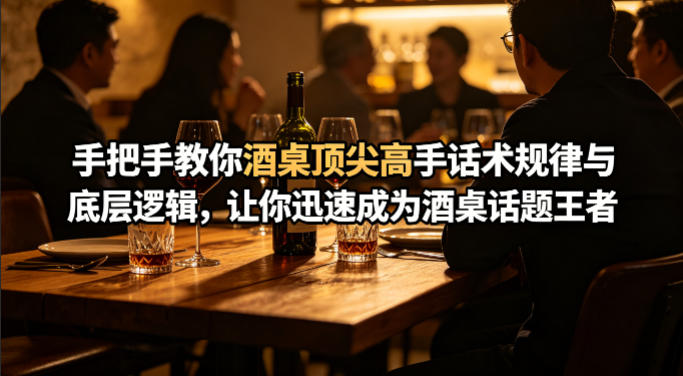 付费文章：手把手教你酒桌顶尖高手话术规律与底层逻辑，让你迅速成为酒桌话题王者(二十年全网独家经验分享) - 52网创-52网创