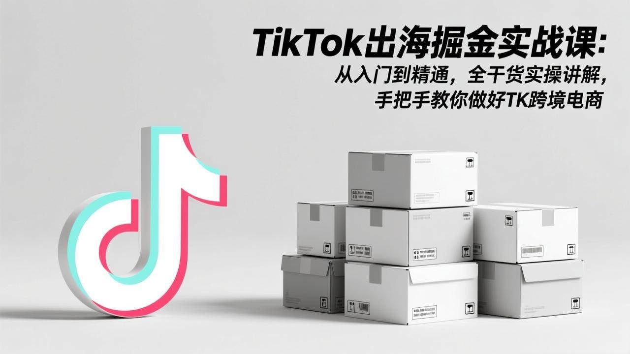 （17368期）TikTok出海掘金实战课：从入门到精通，全干货实操讲解，手把手教你做好TK跨境电商-52网创