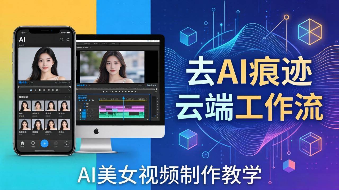 （17928期）AI美女视频制作教学：去AI痕迹，云端工作流出图，手机电脑均可，不需要配置 - 52网创-52网创
