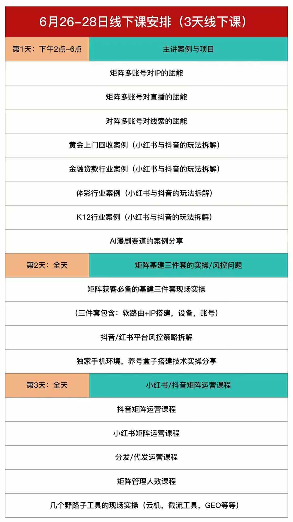 （19552期）嗨推矩阵引流运营线下课，3天线下录音课，经典干货经久实用，适配抖音、小红书矩阵拓客需求 - 52网创-52网创