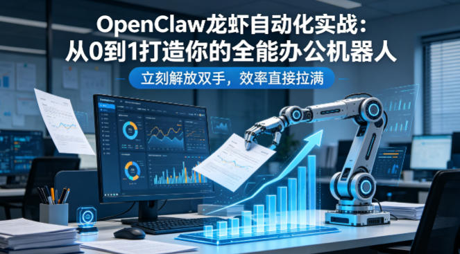 OpenClaw龙虾自动化实战：从0到1打造你的全能办公机器人，立刻解放双手，效率直接拉满 - 52网创-52网创