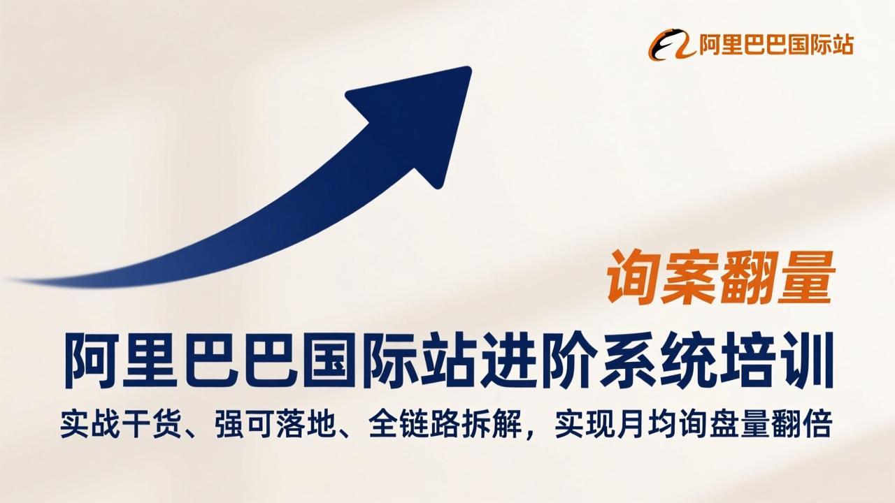 阿里巴巴国际站进阶系统培训，实战干货、强可落地、全链路拆解，实现月均询盘量翻倍 - 52网创-52网创