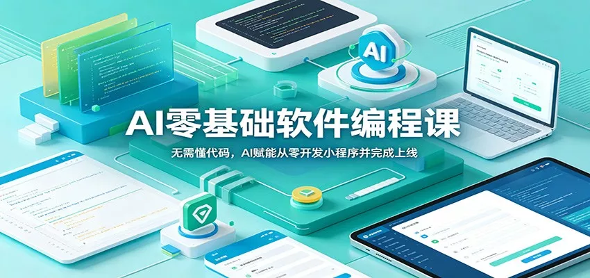 AI零基础软件编程课：无需懂代码，AI赋能从零开发小程序并完成上线-52网创